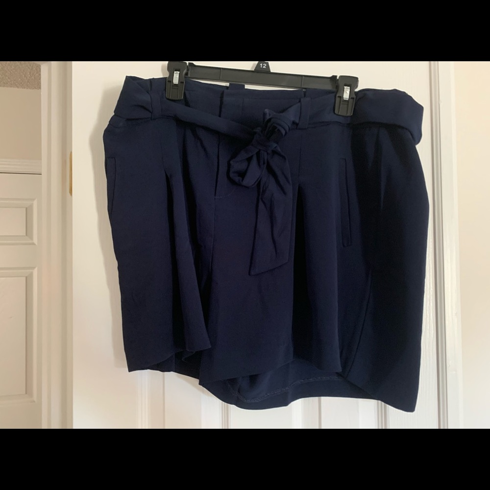 Torrid Self Tie Mid Short- Navy